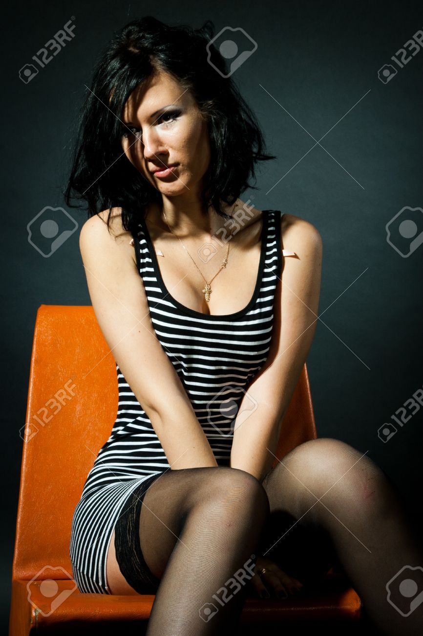 Brunet Sexi Girl On Theblack Background Looking At Camera Stock Photo 10108183 Brunet Sexi Girl On Theblack Background Looking At Camera Stock Photo 10108183