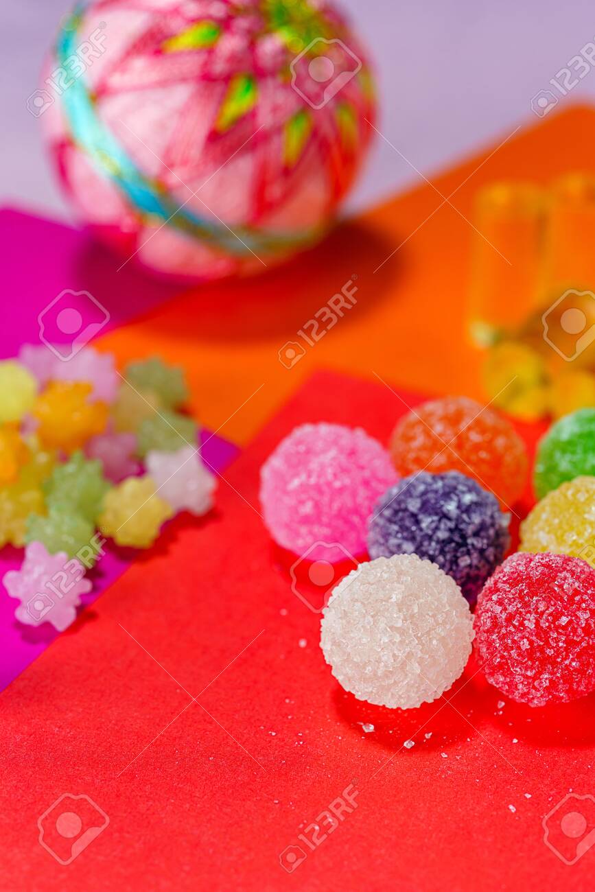 Close Up Of Japanese Candys. (Japanese Candy 'Bekkoame') Stock Photo,  Picture And Royalty Free Image. Image 154454500.
