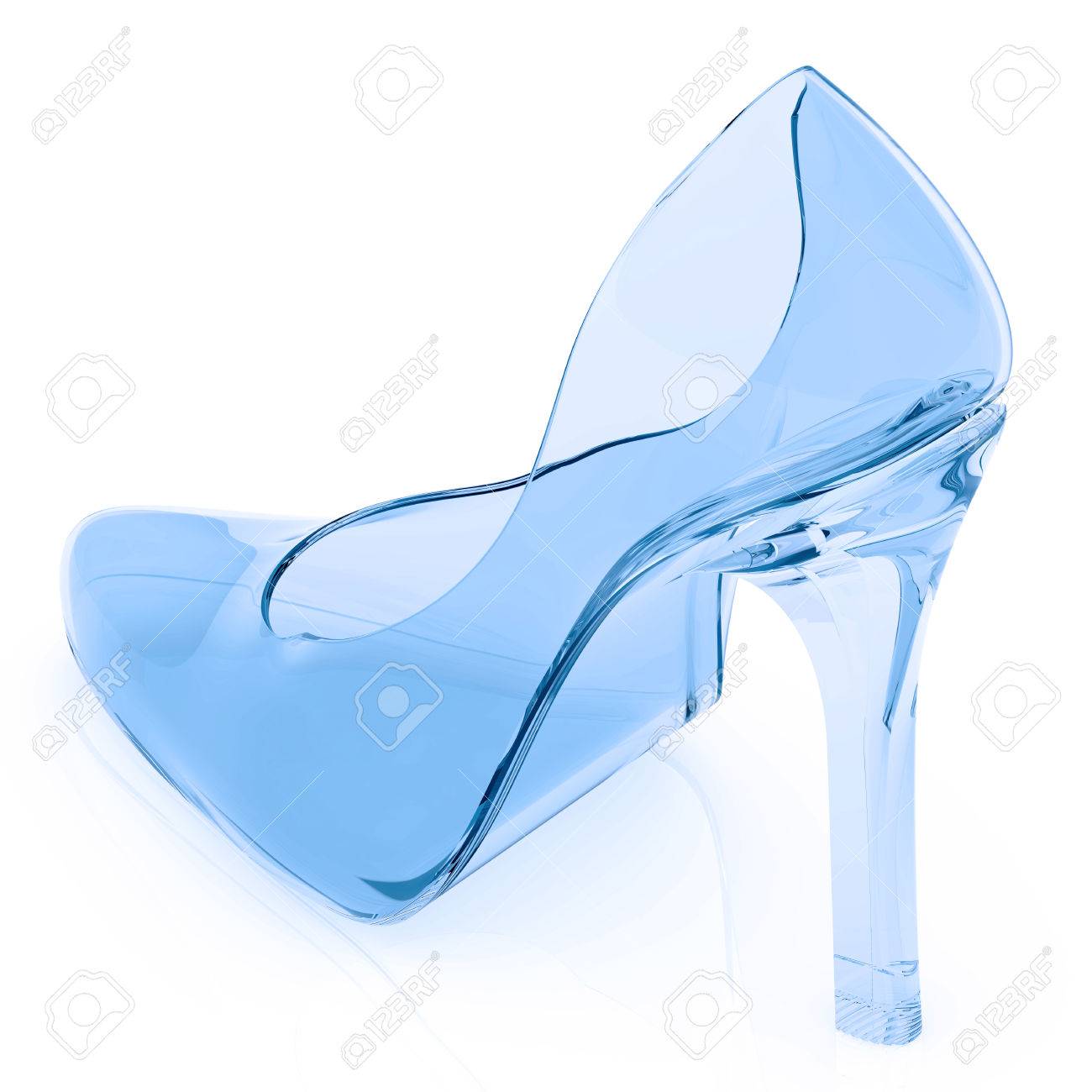glass shoes heels