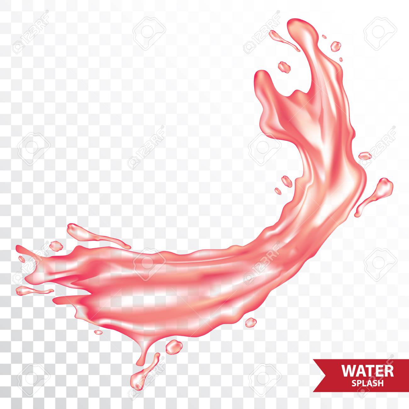 Red Water , Juice Splash Vector Illustration Royalty Free SVG, Cliparts,  Vectors, and Stock Illustration. Image 96448711., image size:1300x1300