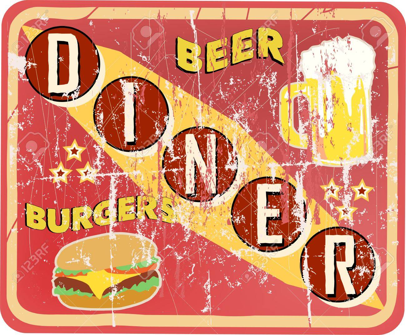 Retro And Grungy American Diner Sign Vector Illustration Royalty Free Cliparts Vectors And Stock Illustration Image Retro And Grungy American Diner Sign Vector Illustration Royalty Free Cliparts Vectors And Stock Illustration Image