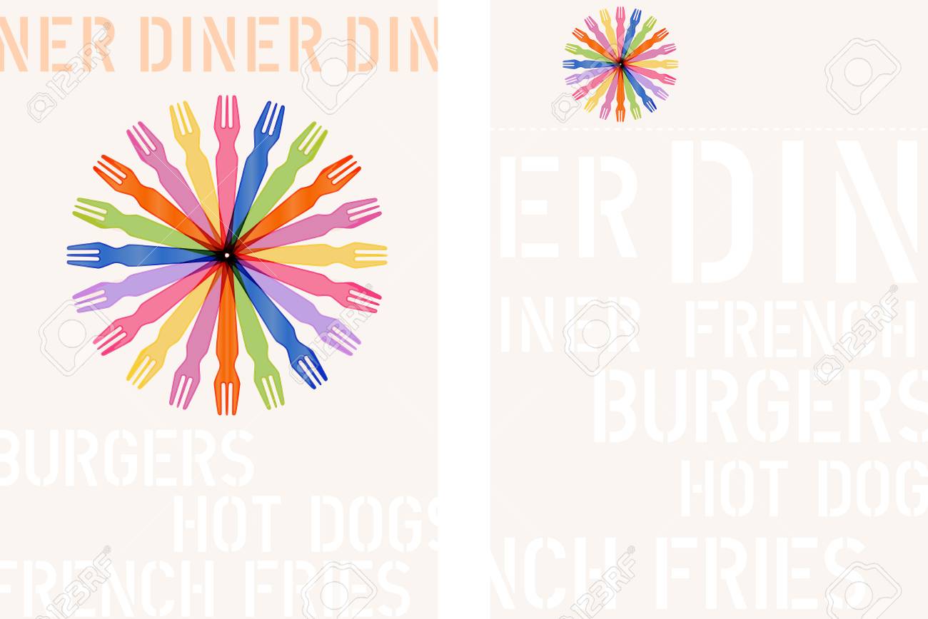 menu design template for diner or fast food restaurant two pages diner menu design