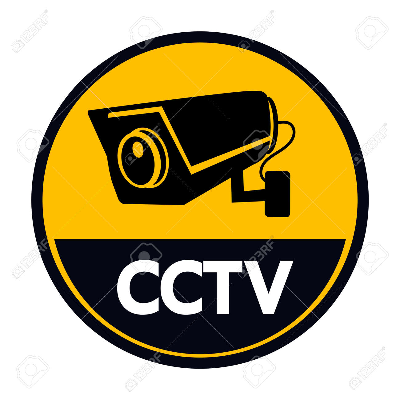 CCTV Security camera vector isolated sign - 168920469 CCTV Security camera vector isolated sign - 168920469