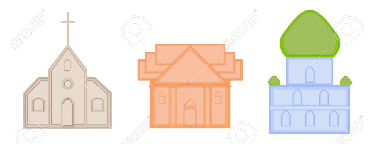 Temple Church Mosque Paper Cut Design Royalty Free Cliparts Vectors And Stock Illustration Image 128111927