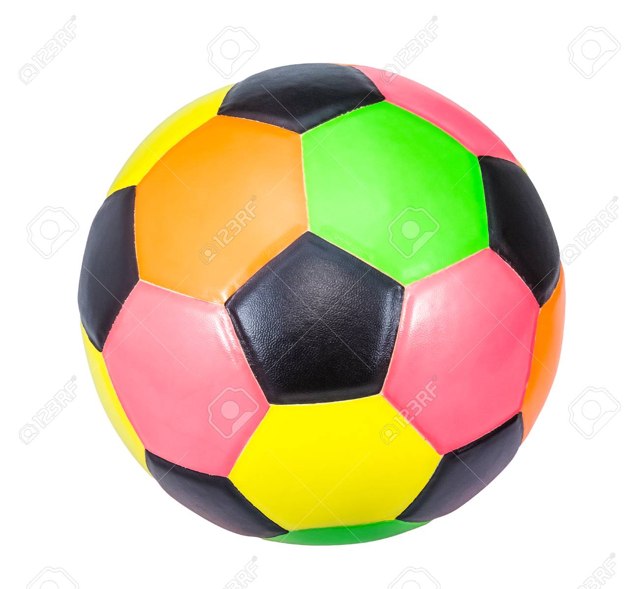 colorful soccer ball isolated