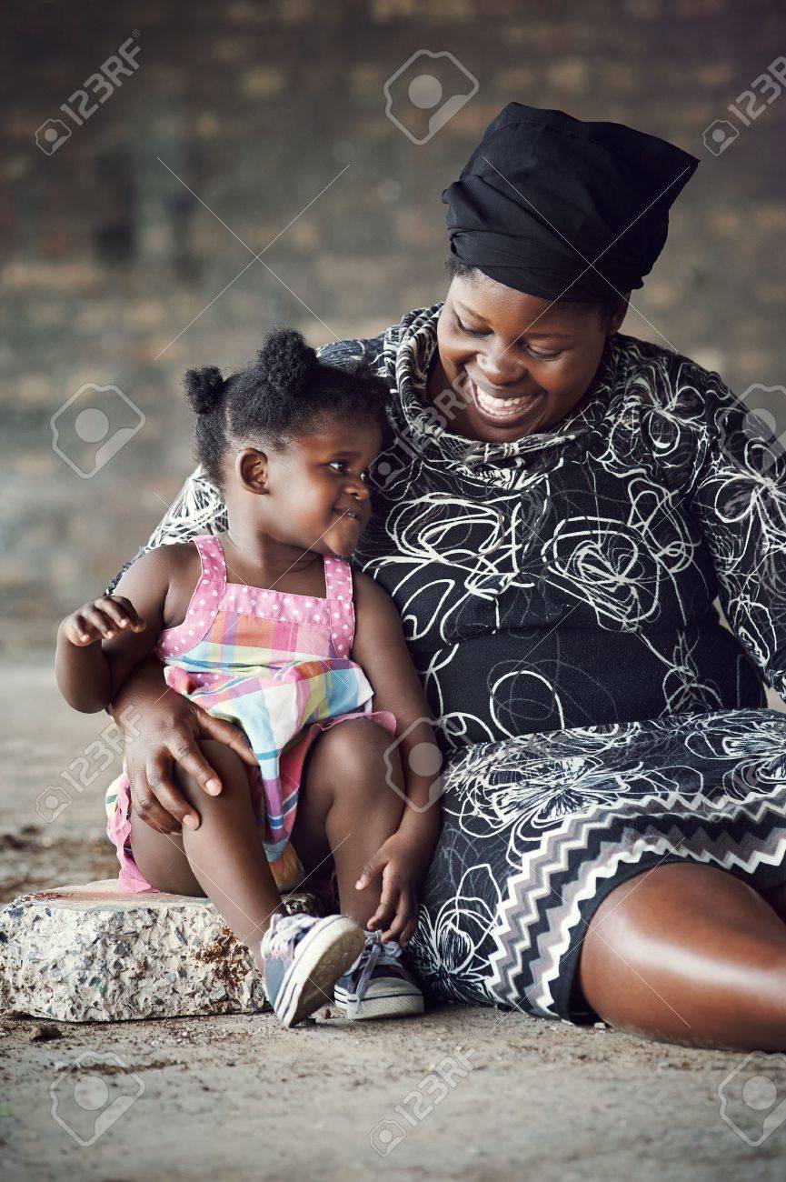 rural african mother and