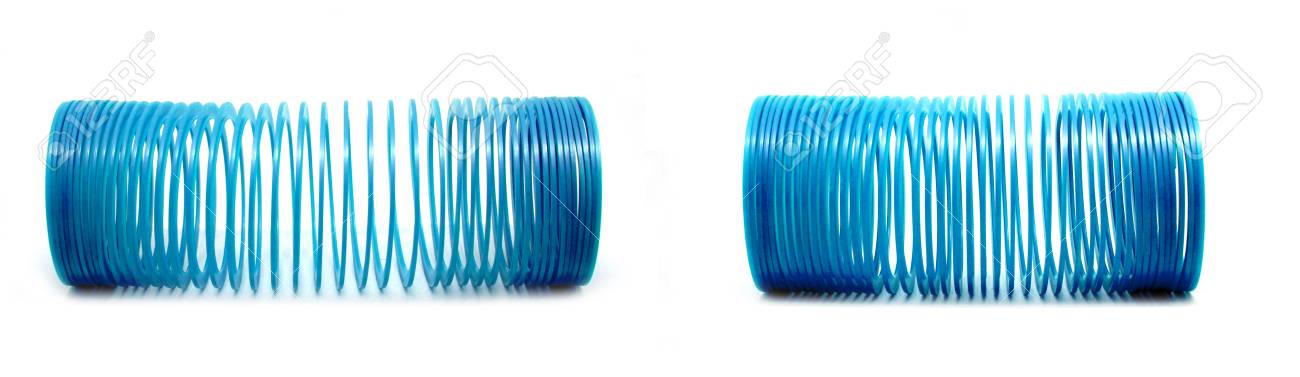 blue slinky toy