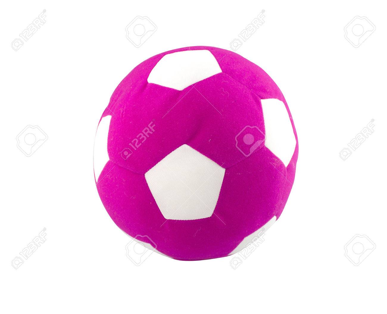 Ball Spielzeug Für Aus Synthetischen Stoffen Isoliert Auf Ball Spielzeug Für Kinder Aus Synthetischen Stoffen