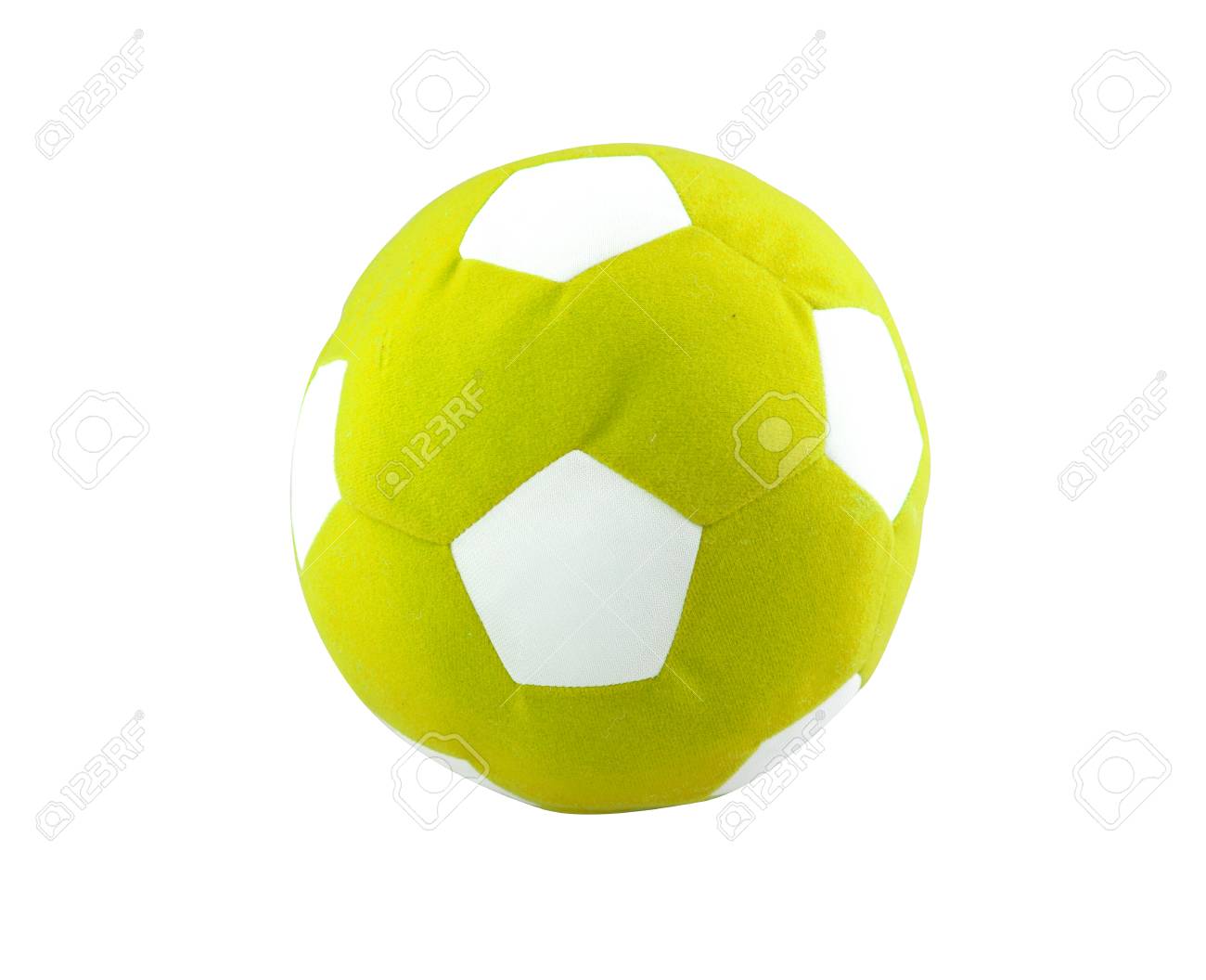 Ball Spielzeug Für Aus Synthetischen Stoffen Isoliert Auf Ball Spielzeug Für Kinder Aus Synthetischen Stoffen