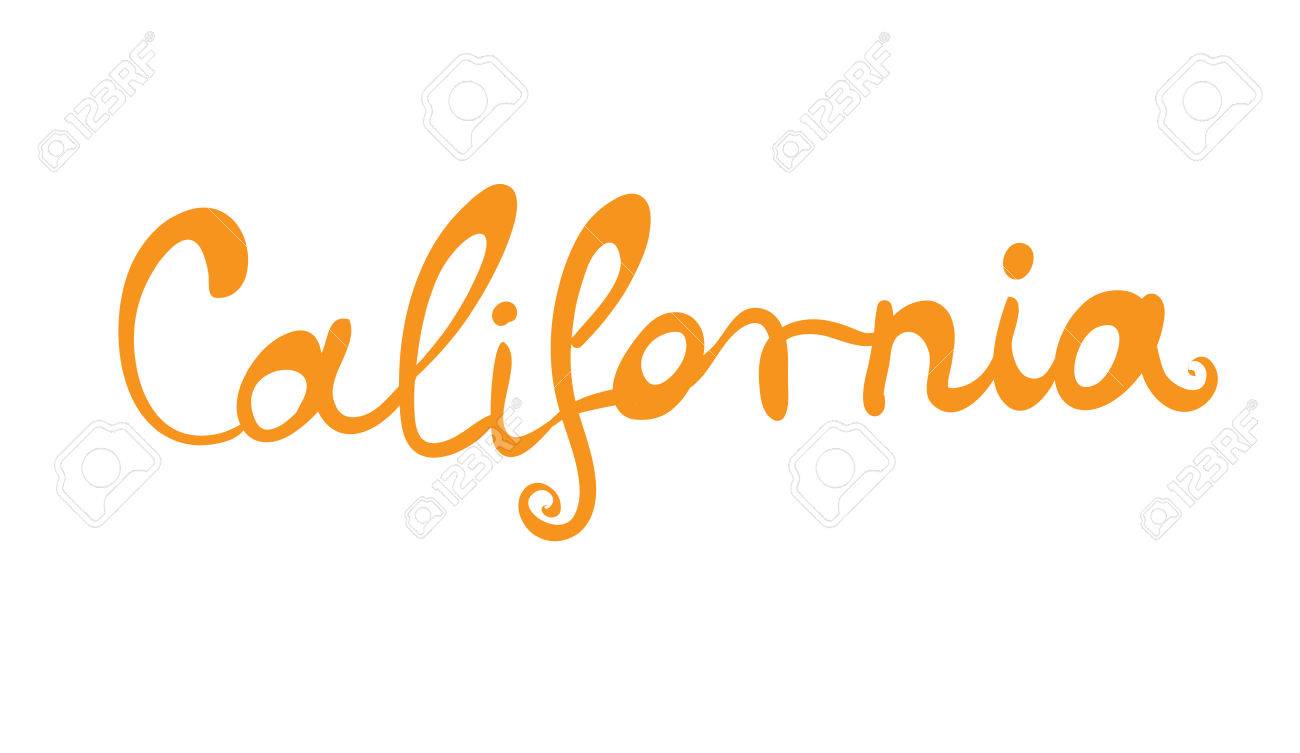 手書き単語カリフォルニア レタリング ベクトル図 のイラスト素材 ベクタ Image 手書き単語カリフォルニア レタリング ベクトル図 のイラスト素材 ベクタ Image