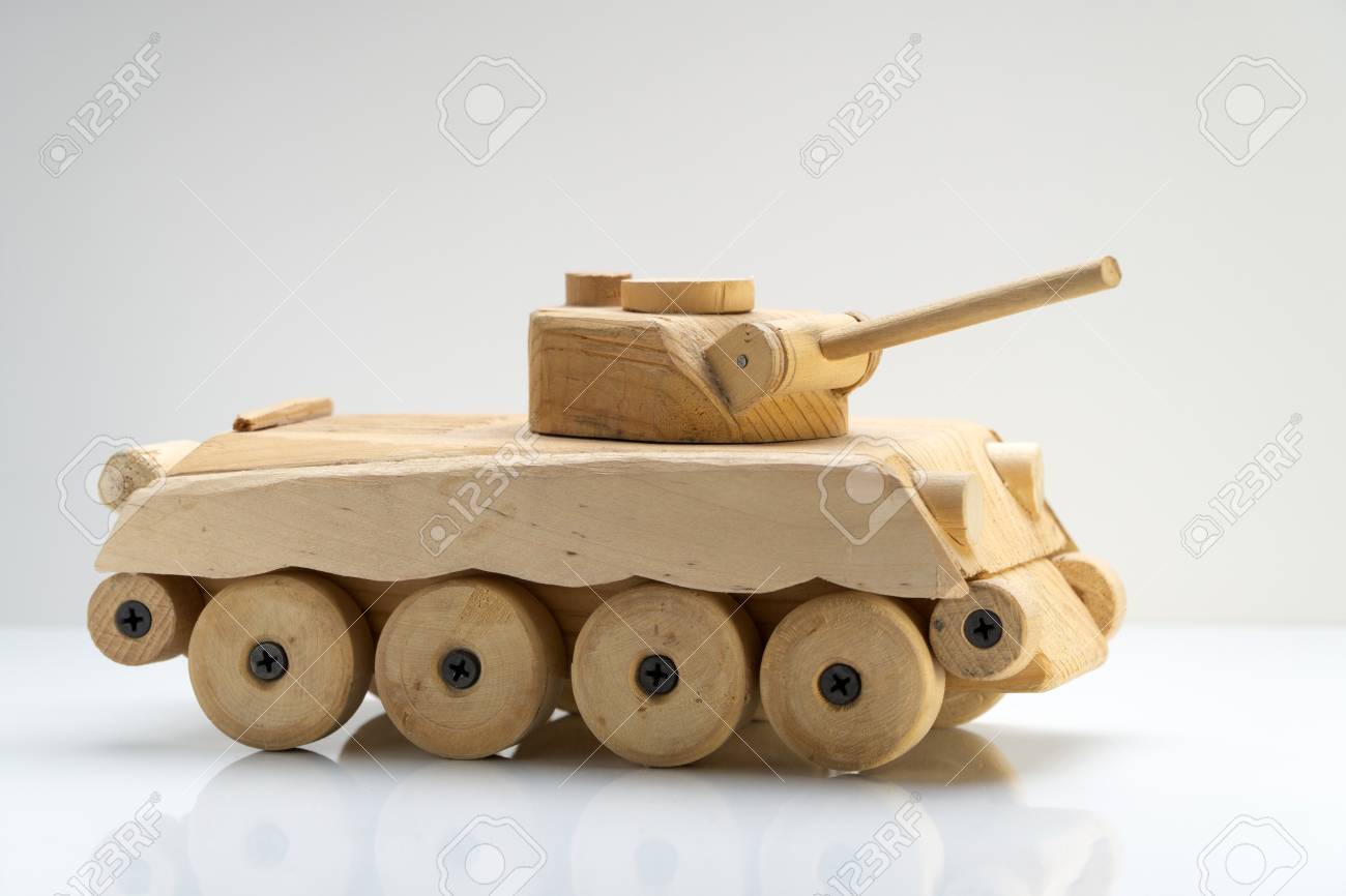 wooden tank toy