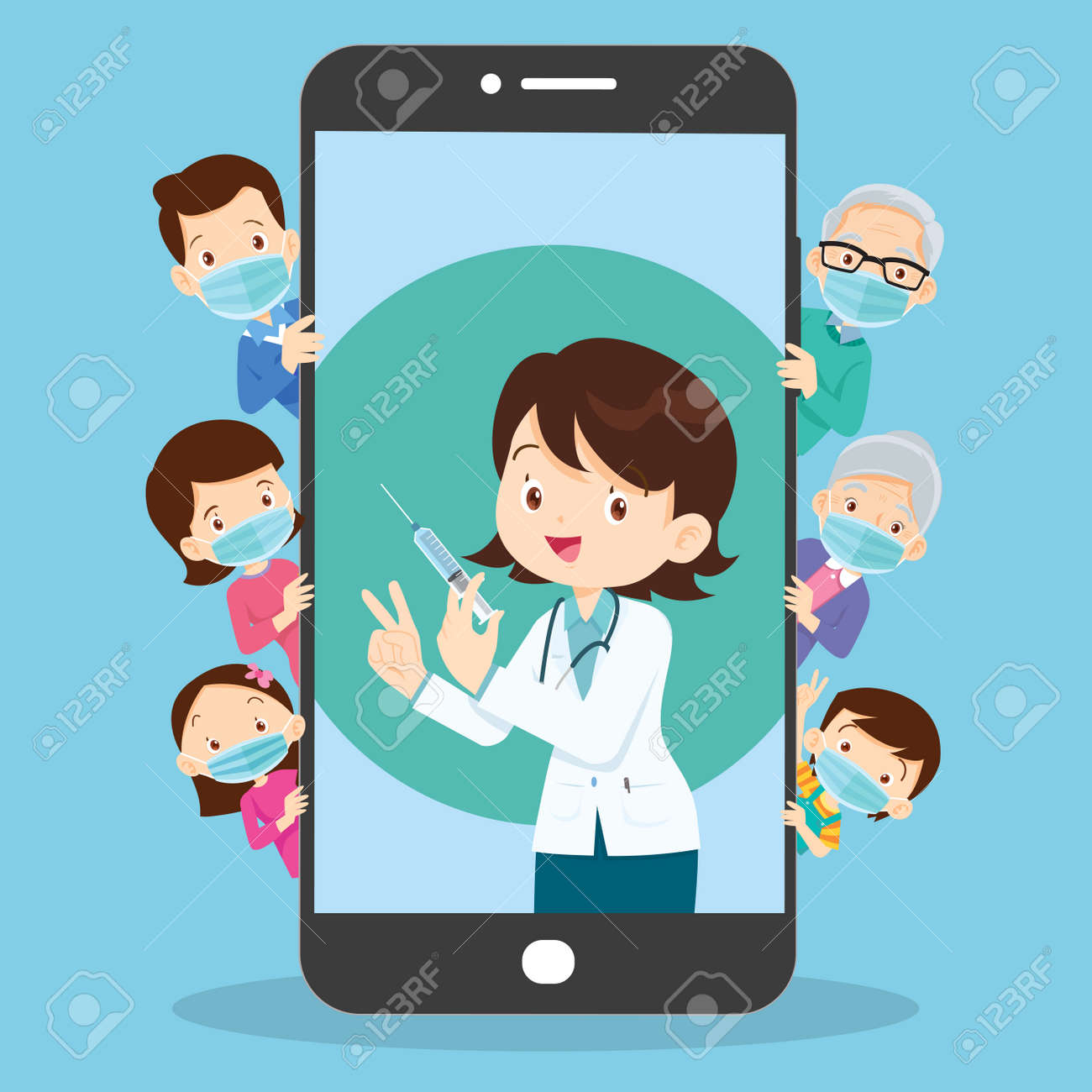 Mobile App Family Doctor. Family Using Mobile Application, Control Health Indicators, Consult Online Doctor, Sign up Appointment Therapist. Healthcare services - 165794353 Mobile App Family Doctor. Family Using Mobile Application, Control Health Indicators, Consult Online Doctor, Sign up Appointment Therapist. Healthcare services - 165794353