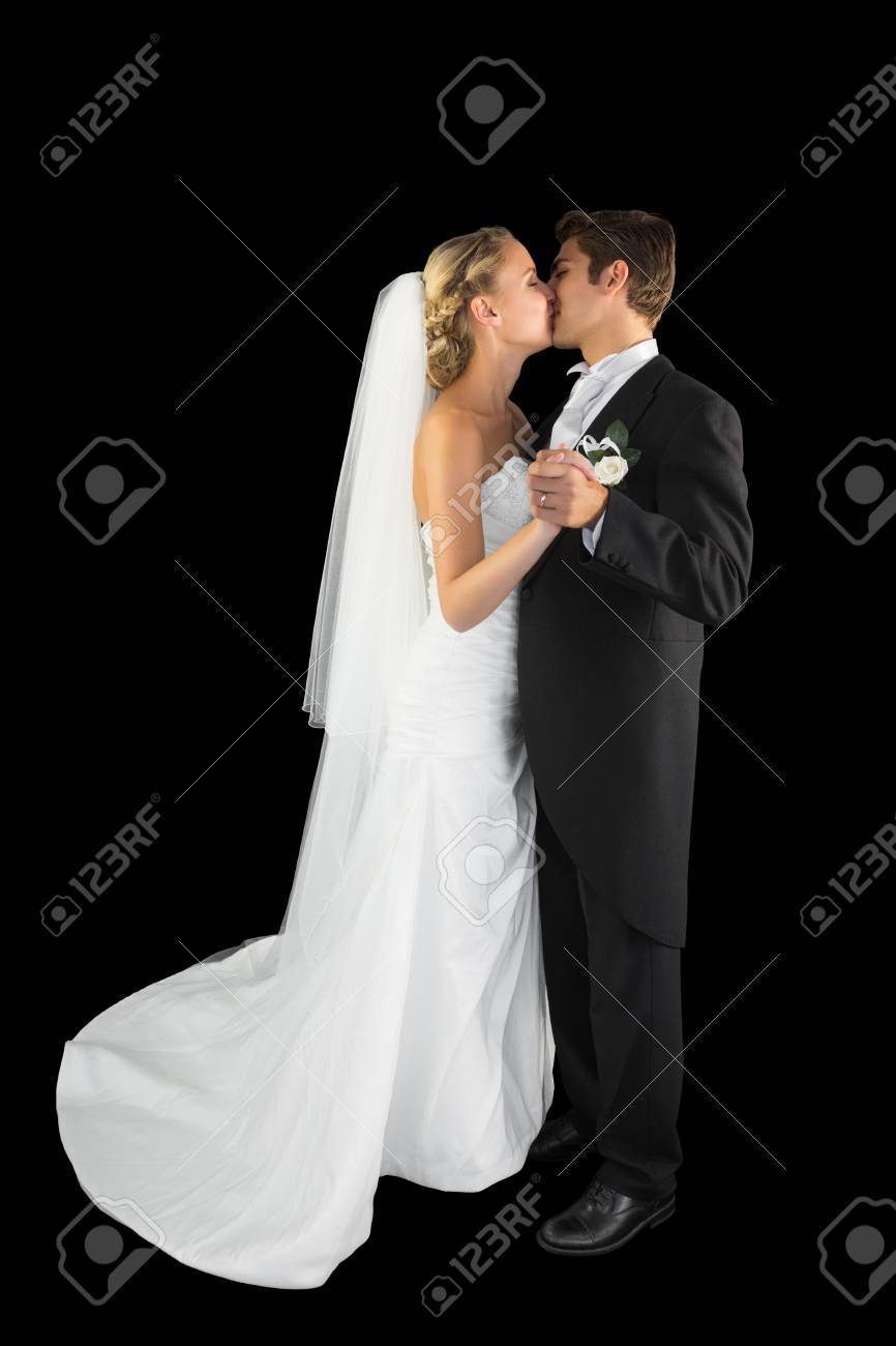 甘い若い結婚カップルお互いにキス踊るウィーンのワルツ の写真素材 画像素材 Image