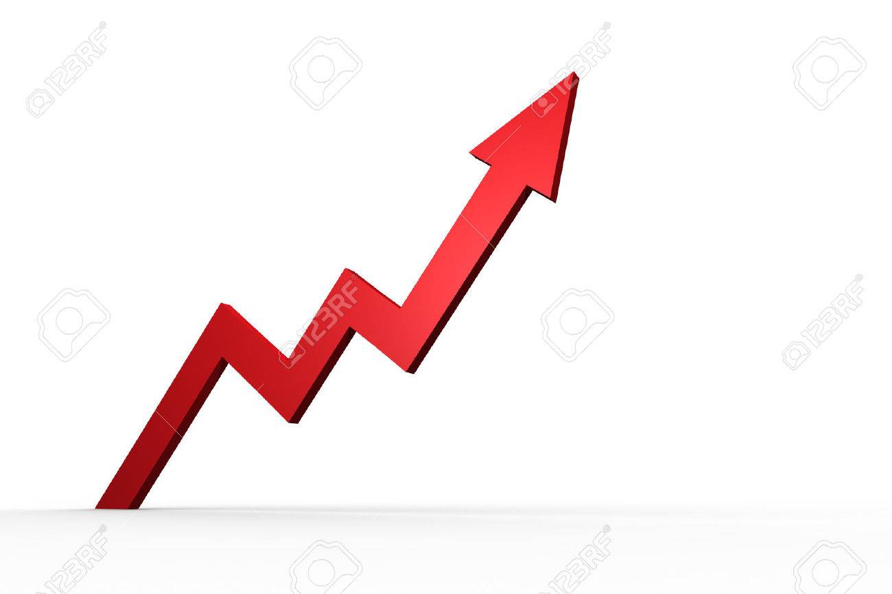 red arrow pointing up stock photo picture and royalty free image