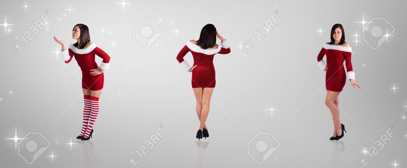 Imagen Compuesta De Diferentes Chicas Bonitas En El Equipo De