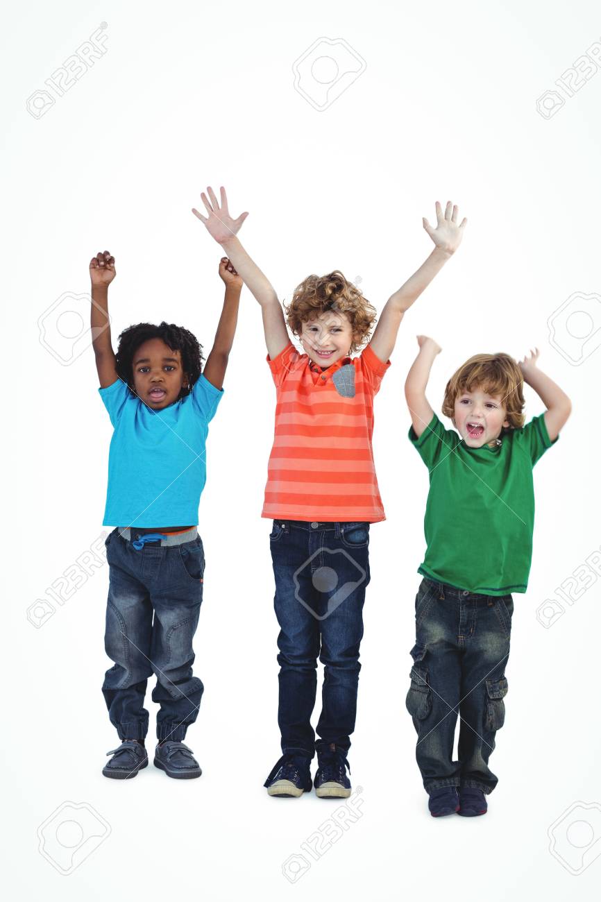 fila de niños