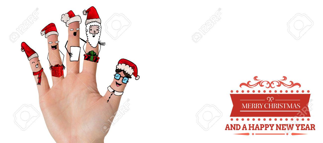 Weihnachten Caroler Finger Vor Weißem Hintergrund Mit Vignette Lizenzfreie  Fotos, Bilder Und Stock Fotografie. Image 47542628.