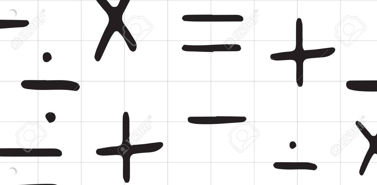 スパイラル メモ帳に対して数学記号 の写真素材 画像素材 Image