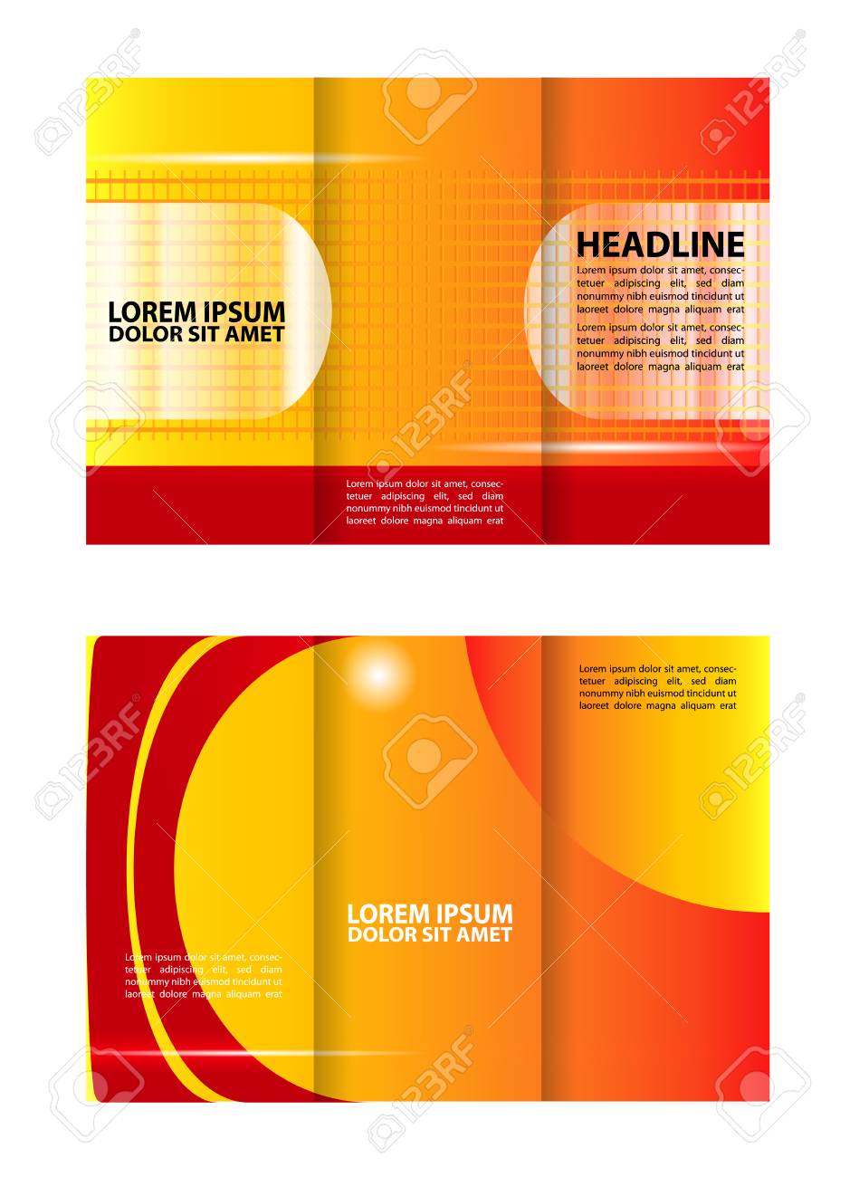 tri fold brochure business royalty free cliparts vectors and stock