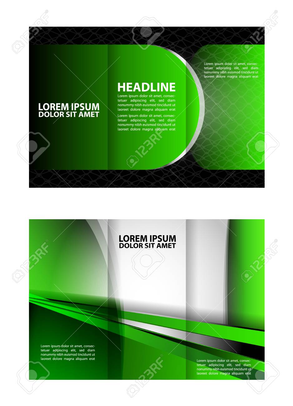 tri fold brochure design mock up royalty free cliparts vectors and