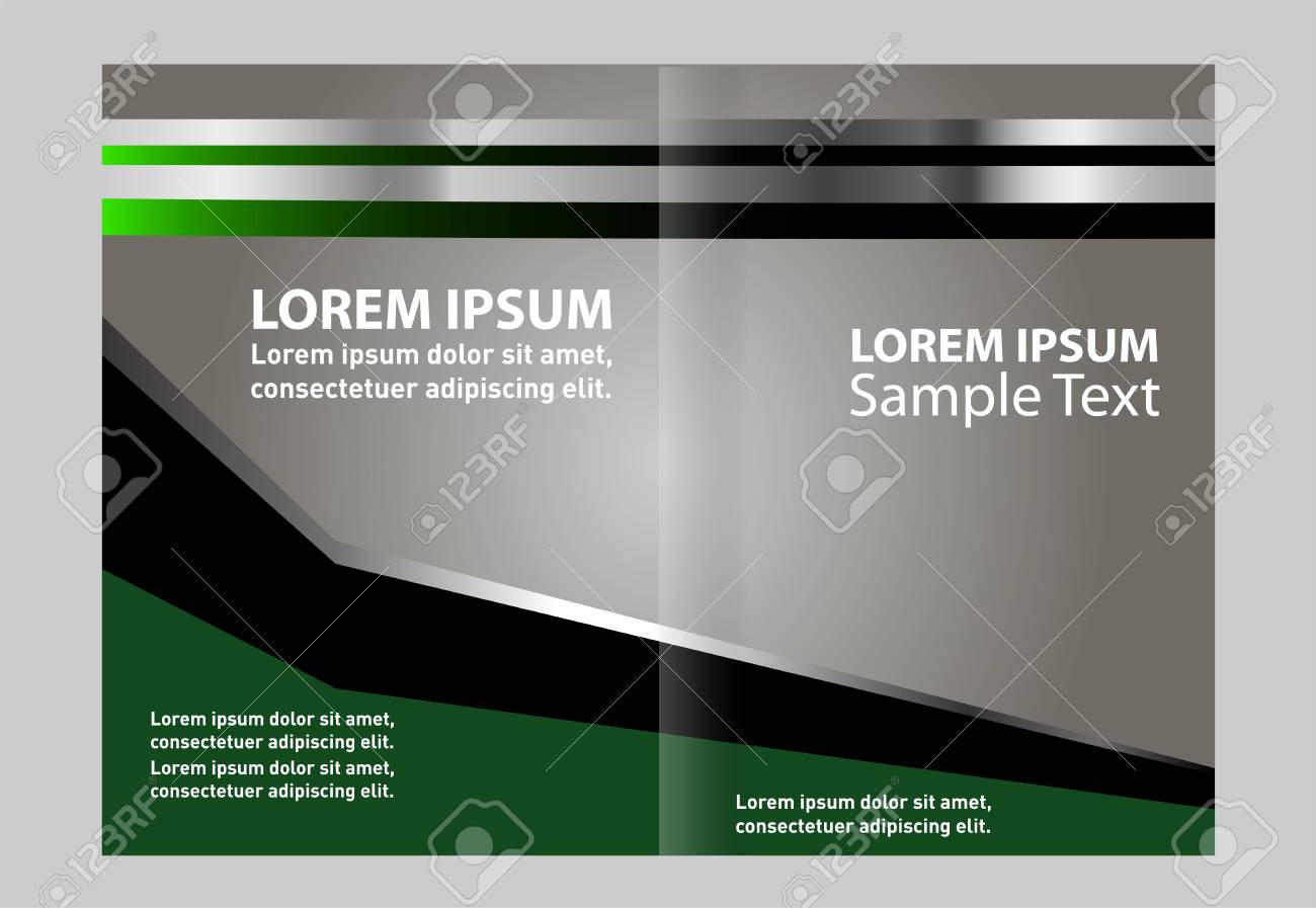 brochure template dossier dépliant clip art libres de droits
