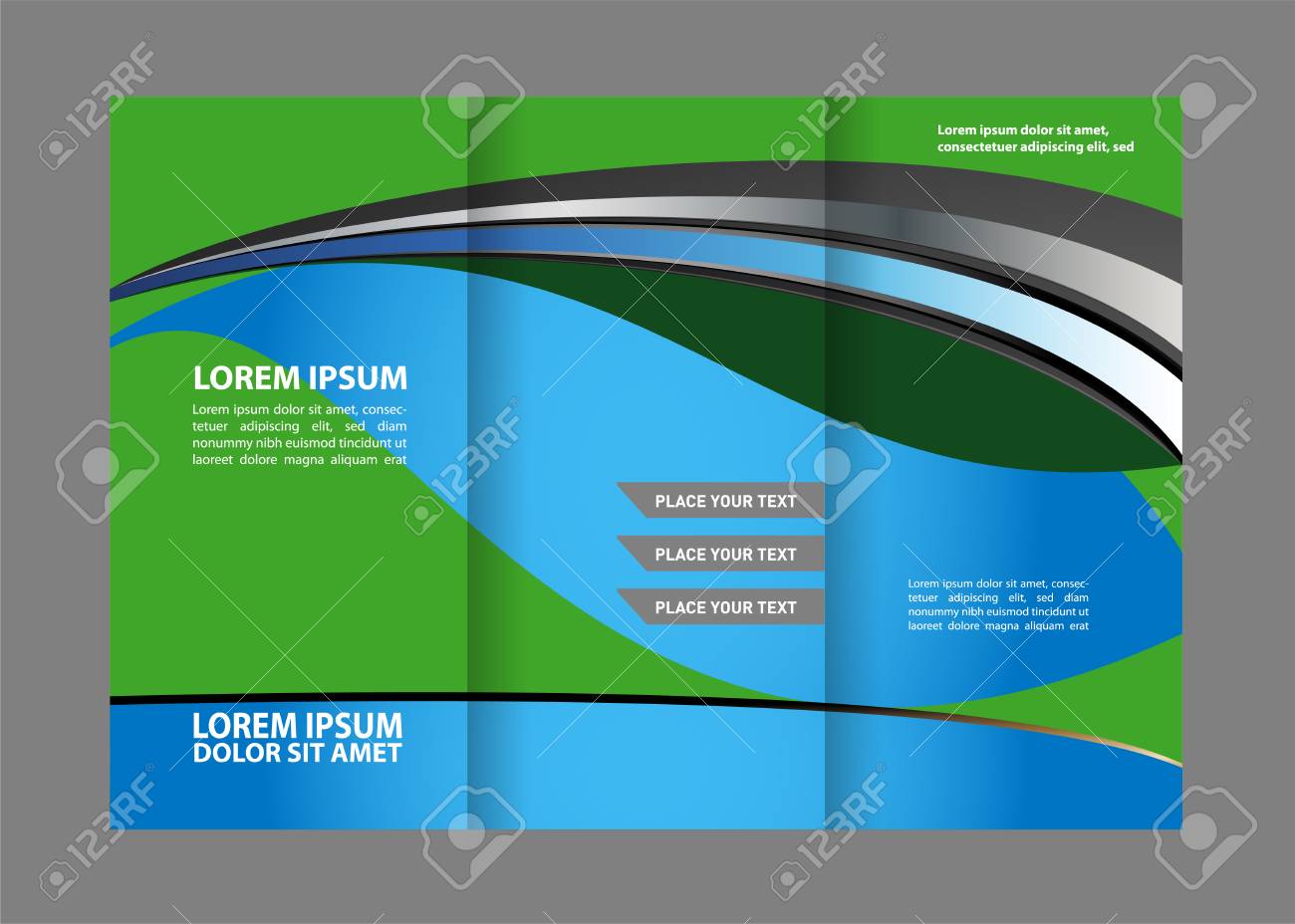 tri fold brochure layout
