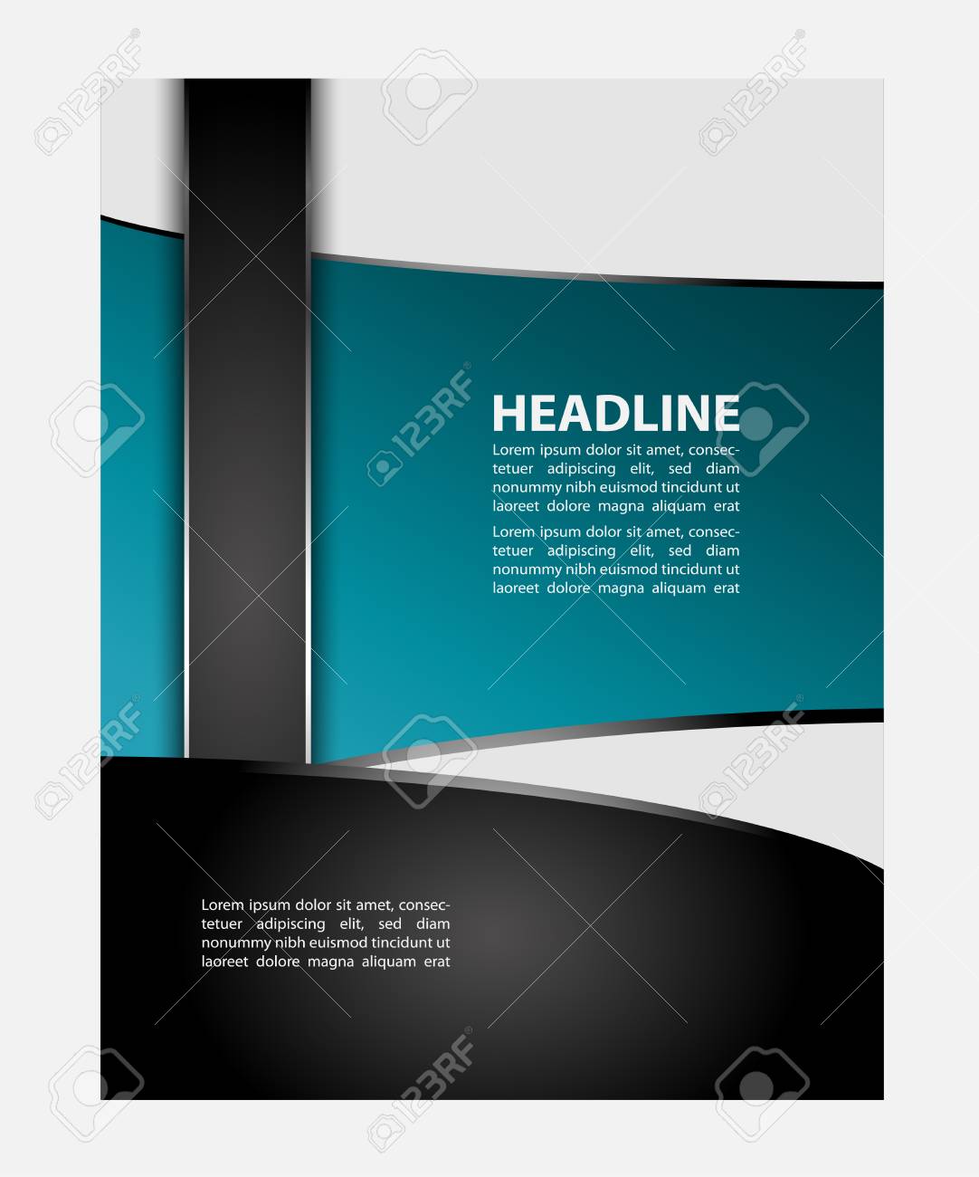 Flyer Broschure Oder Magazin Cover Vorlage Lizenzfrei Nutzbare Vektorgrafiken Clip Arts Illustrationen Image