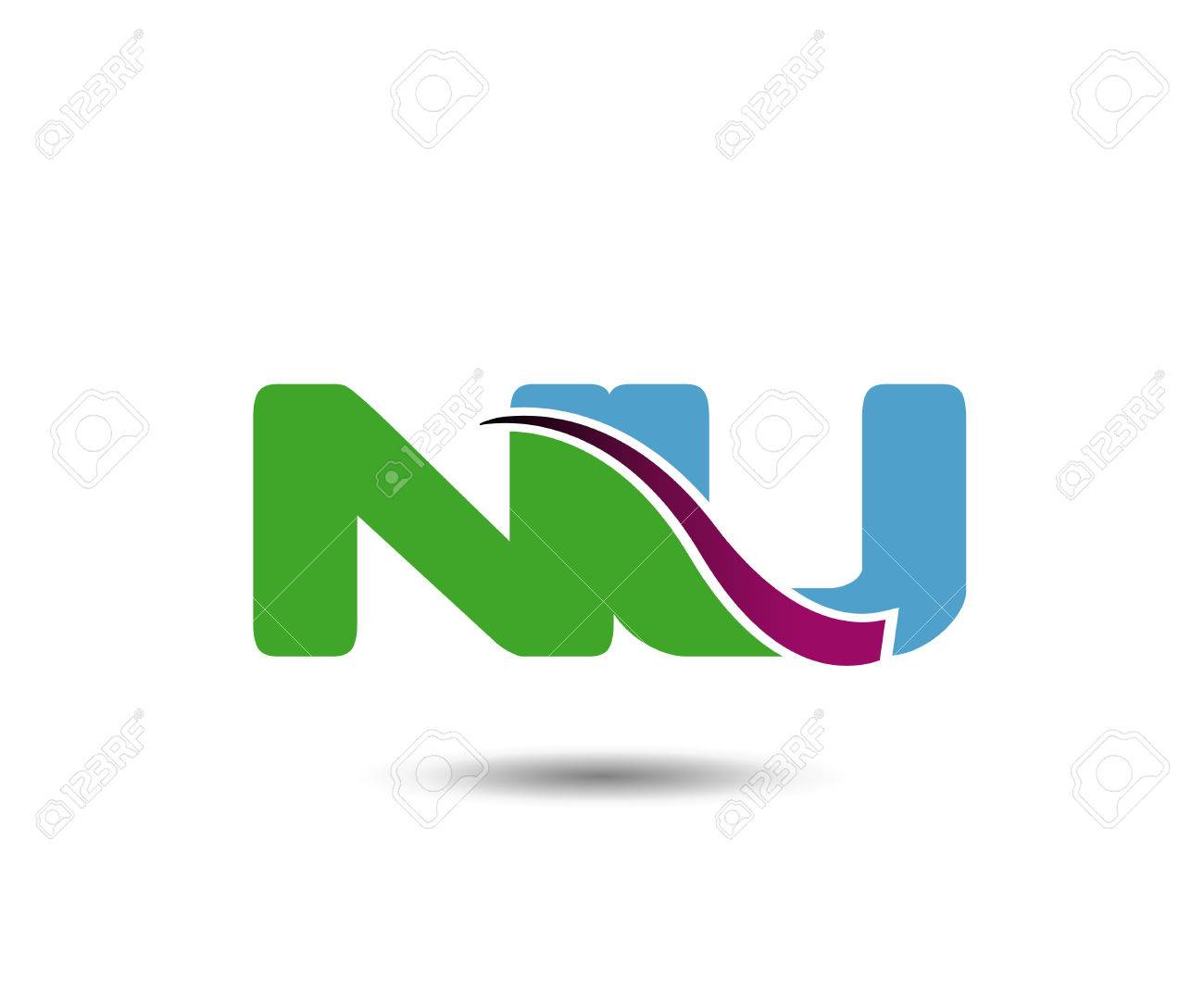nu letter negative space royalty free cliparts vectors and stock nu letter