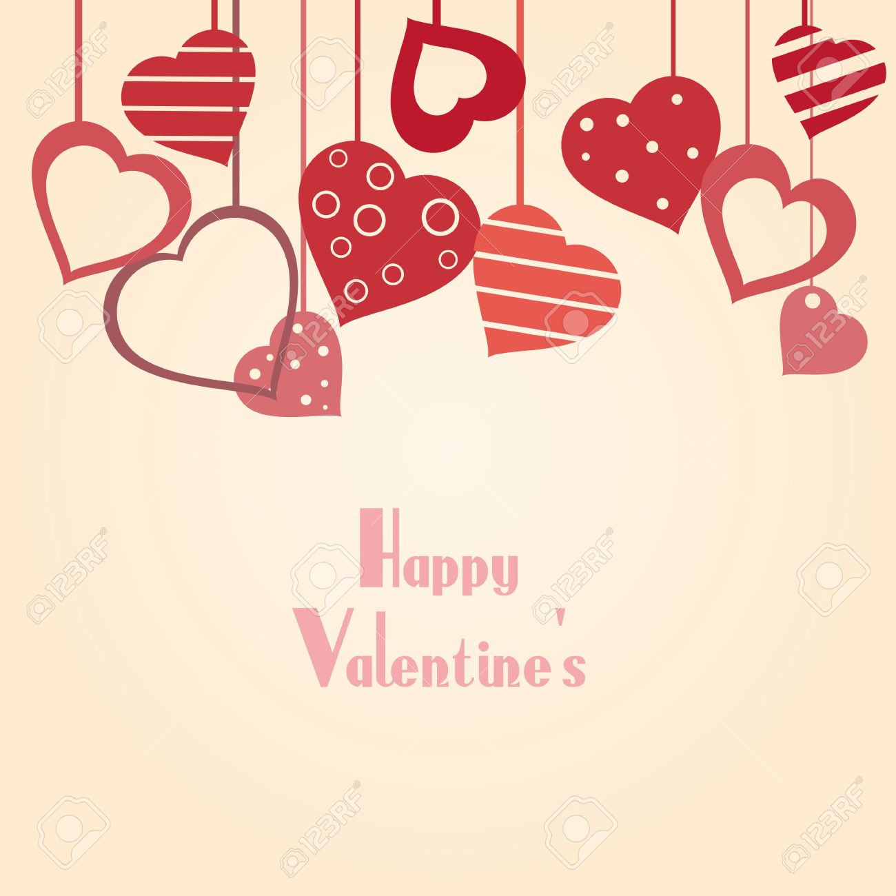 Vintage Valentine's Background With Hearts Royalty Free SVG, Cliparts,  Vectors, and Stock Illustration. Image 15803437., image size:1300x1300