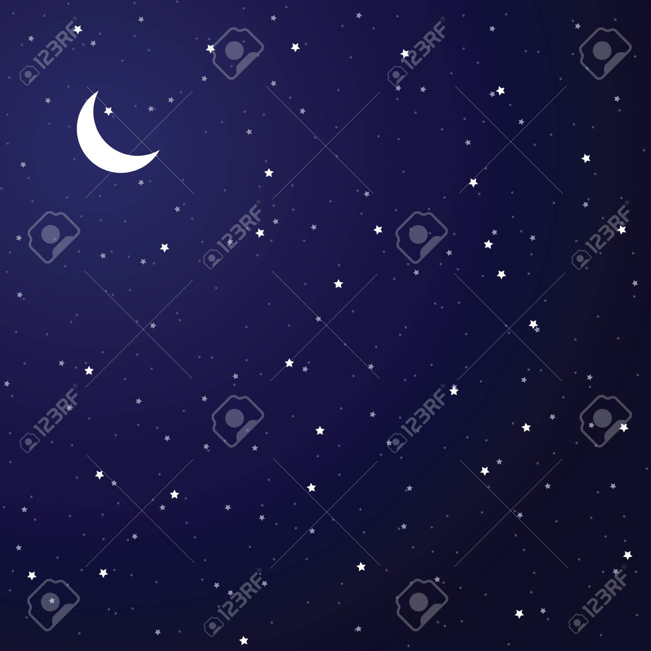 夜の空のベクトル イラストのイラスト素材 ベクタ Image