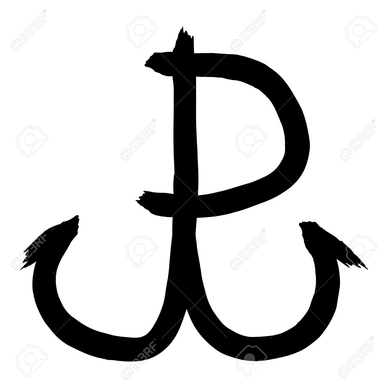 Poland fights (Polska walczy), symbol of Polish resistance movement during World War II isolated on white background - 62196776 Poland fights (Polska walczy), symbol of Polish resistance movement during World War II isolated on white background - 62196776