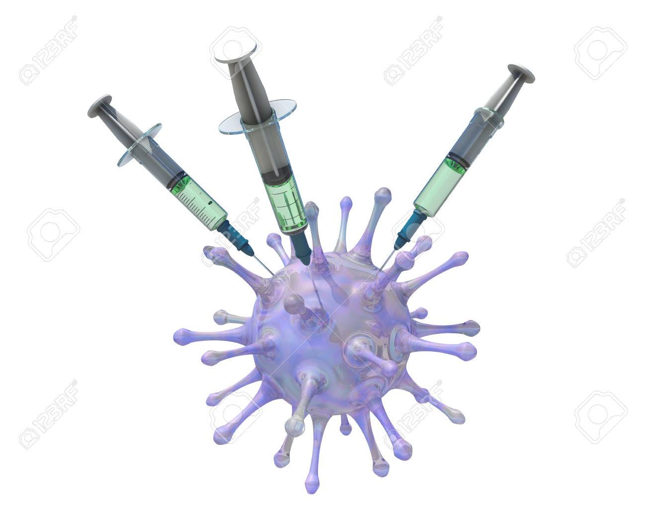 Virus Tué Par Seringue, Rendu 3D Banque D'Images Et Photos Libres De Droits. Image 59458956.