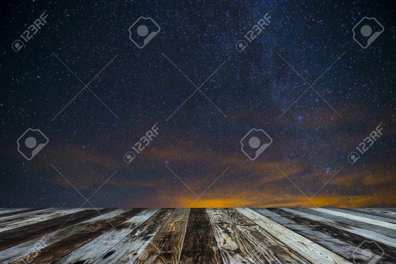 Section De La Voie Lactée Et La Galaxie Dandromède