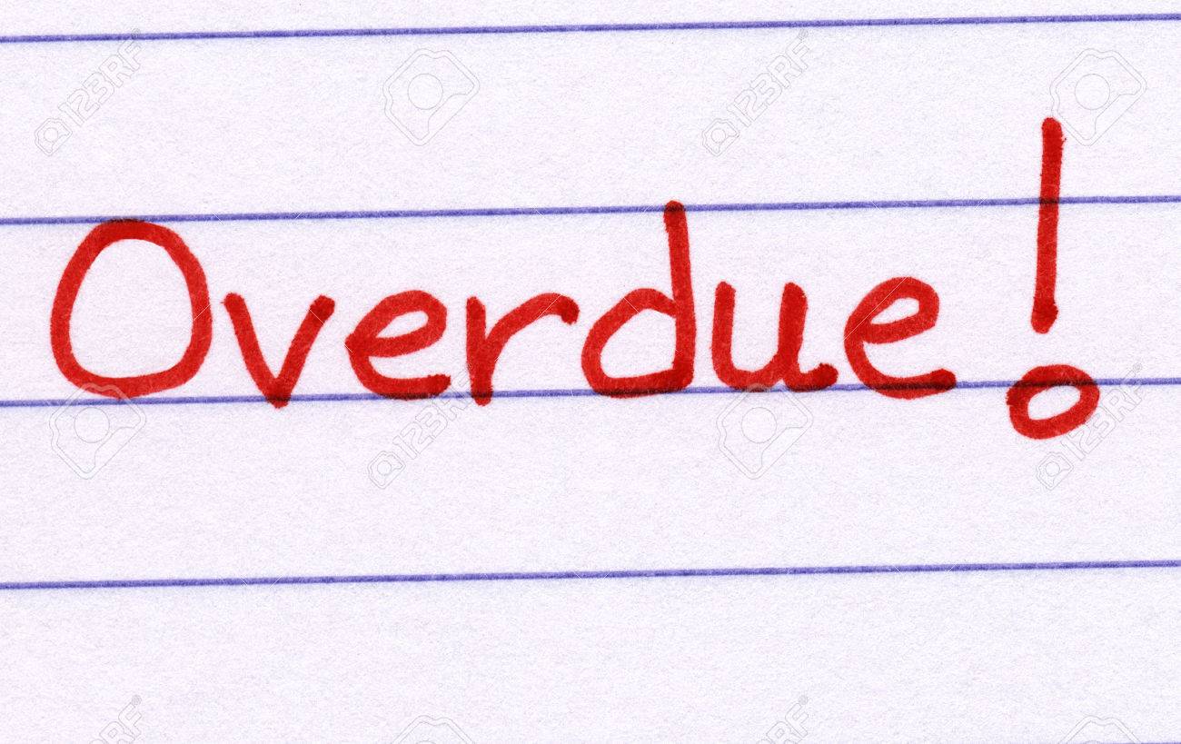 overdue written in red ink on white paper stock photo picture overdue written in red ink on white paper stock photo picture