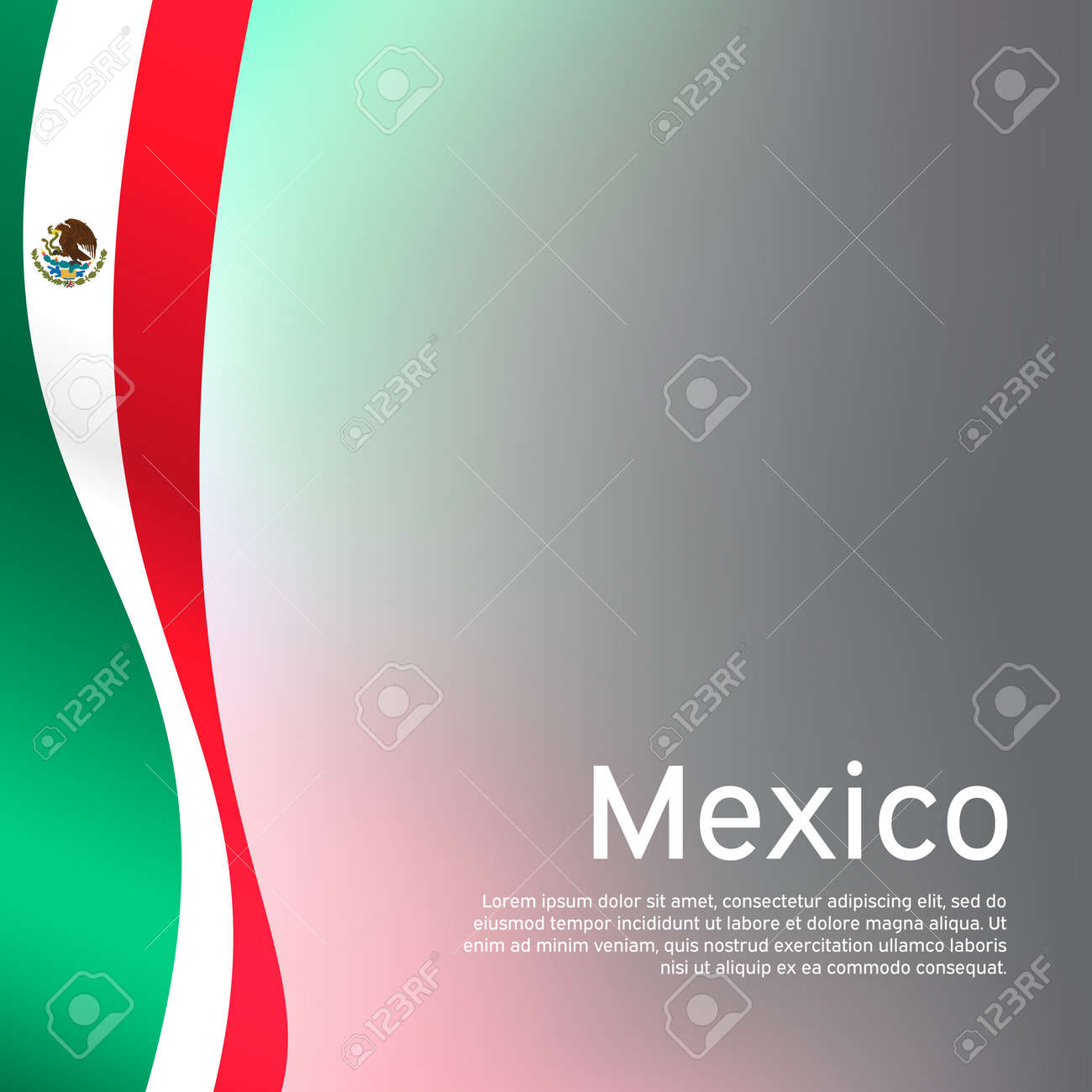 Abstract waving mexico flag. Creative background in mexico flag colors for holiday card design. National Poster. State mexican patriotic cover, business booklet, flyer. Vector tricolor design - 170188445 Abstract waving mexico flag. Creative background in mexico flag colors for holiday card design. National Poster. State mexican patriotic cover, business booklet, flyer. Vector tricolor design - 170188445