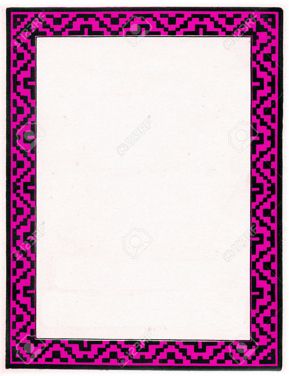 modern fashion style border design against a paper texture which