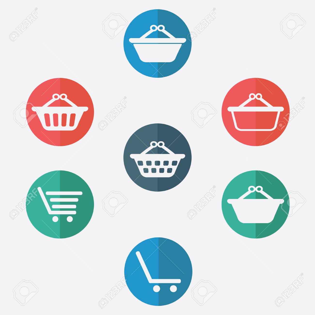 買い物かごアイコン のイラスト素材 ベクタ Image