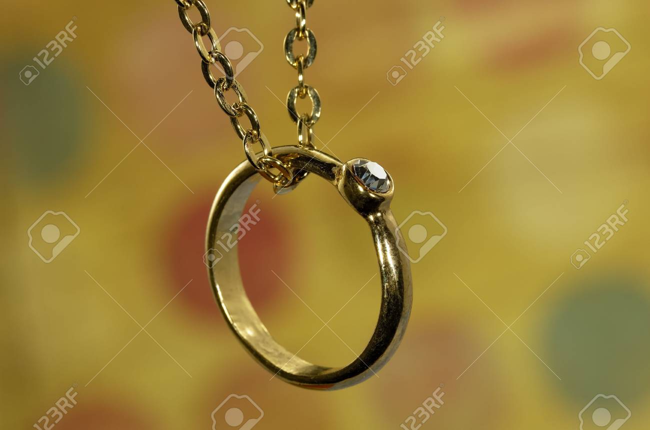 Diamond Ring On A Necklace Stock Photo Picture And Royalty Free Image Image 468401