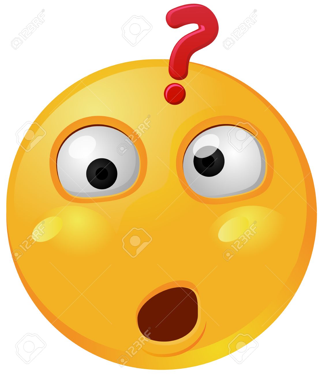 vector wondering or questioning emoji or emoticon vector