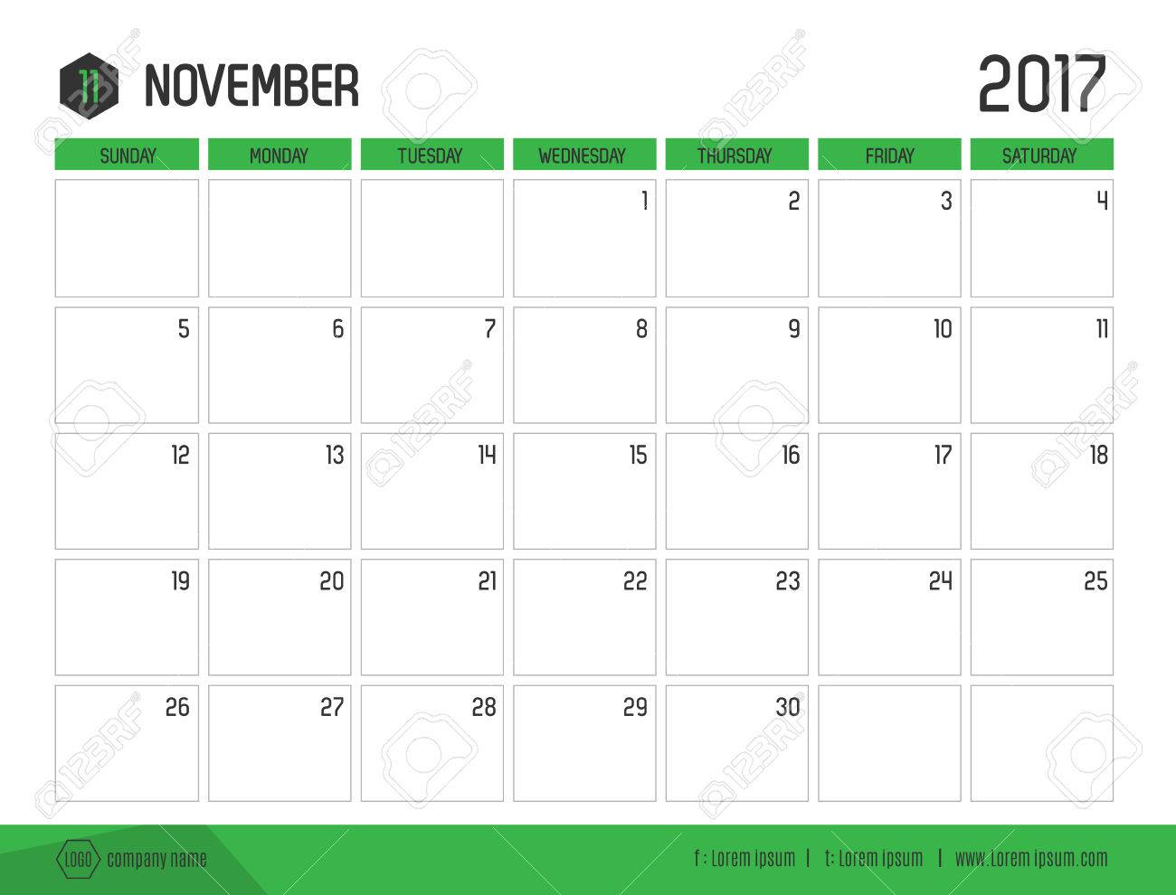 bar calendar template