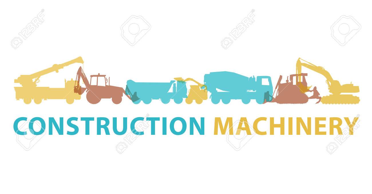 建設機械のアイコンのシンボル 地面は 記号を動作します 機械車ブランド マーク 重機トラック 掘り クレーン バガー ミックス 掘削機を構築するため ベクトル イラスト マスター のイラスト素材 ベクタ Image