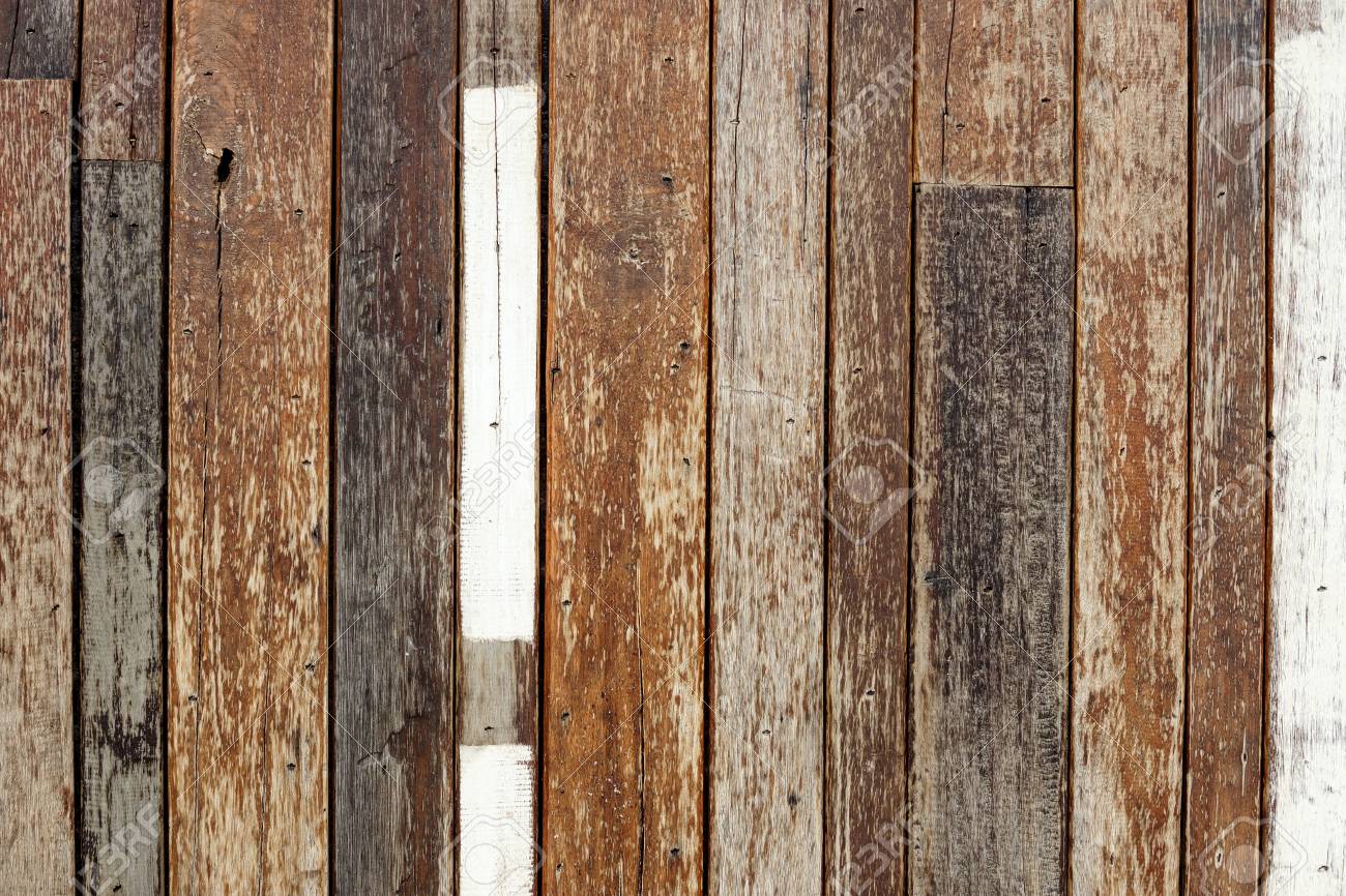 Vieja Pared De Tablones De Madera Para El Fondo Y La Decoracion