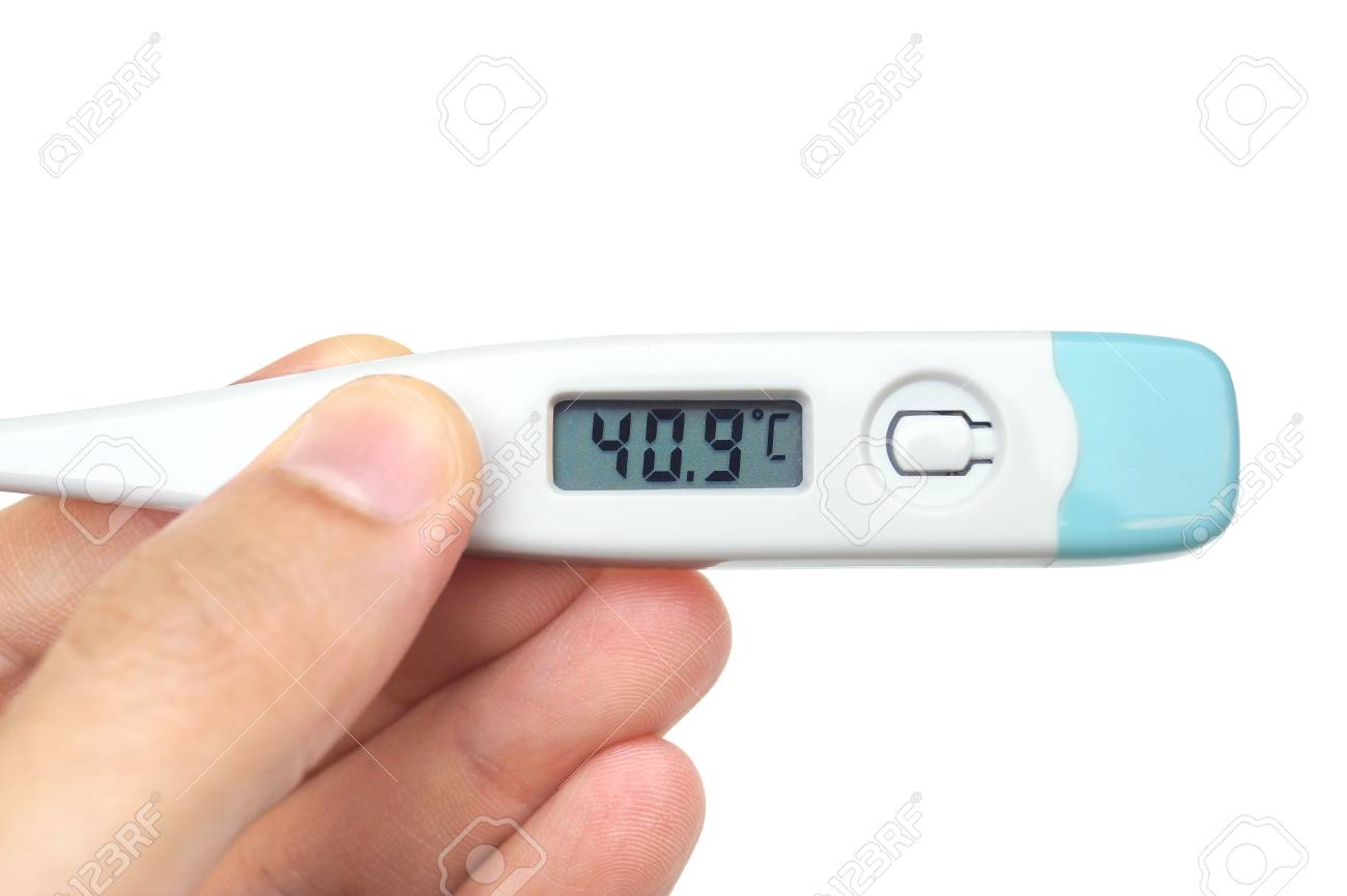 High Fever Temperature.. Stock Photo 