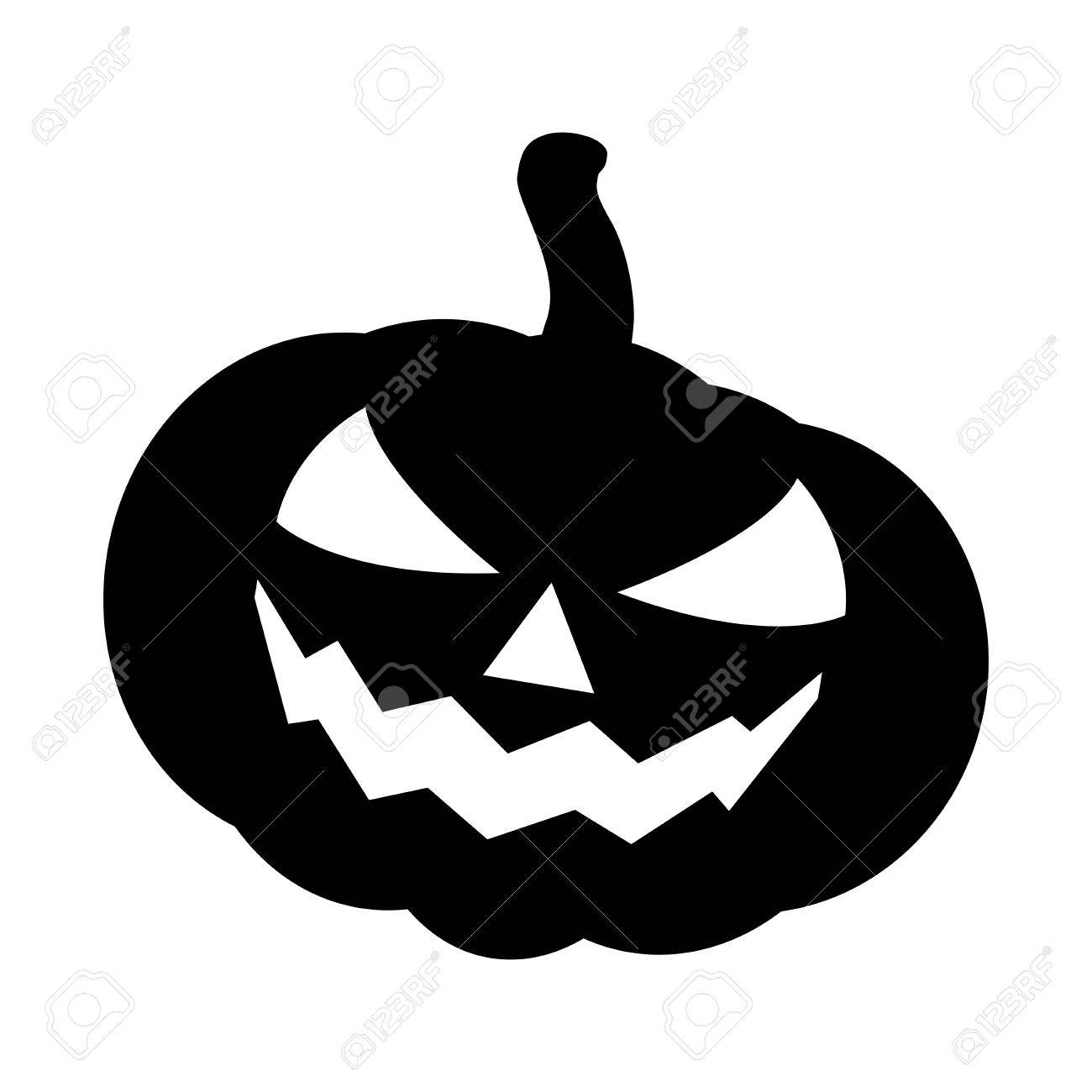 halloween pumpkin silhouette vector illustration jack o lantern pumpkin silhouette vector