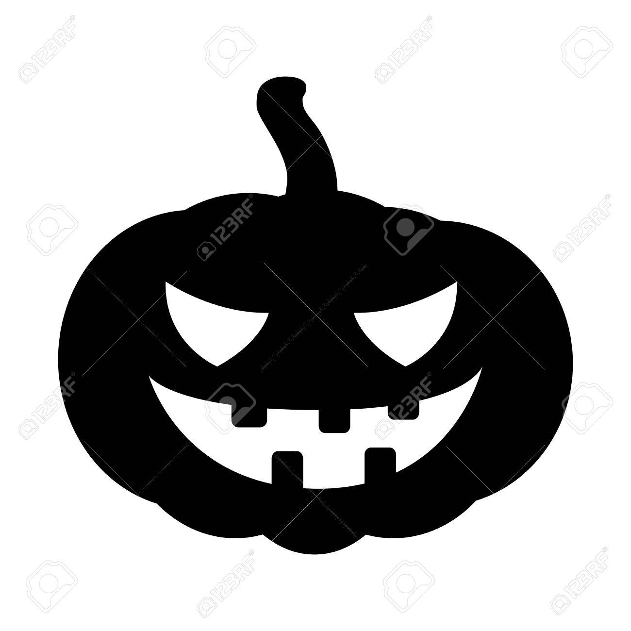 halloween pumpkin silhouette vector illustration jack o lantern pumpkin silhouette vector