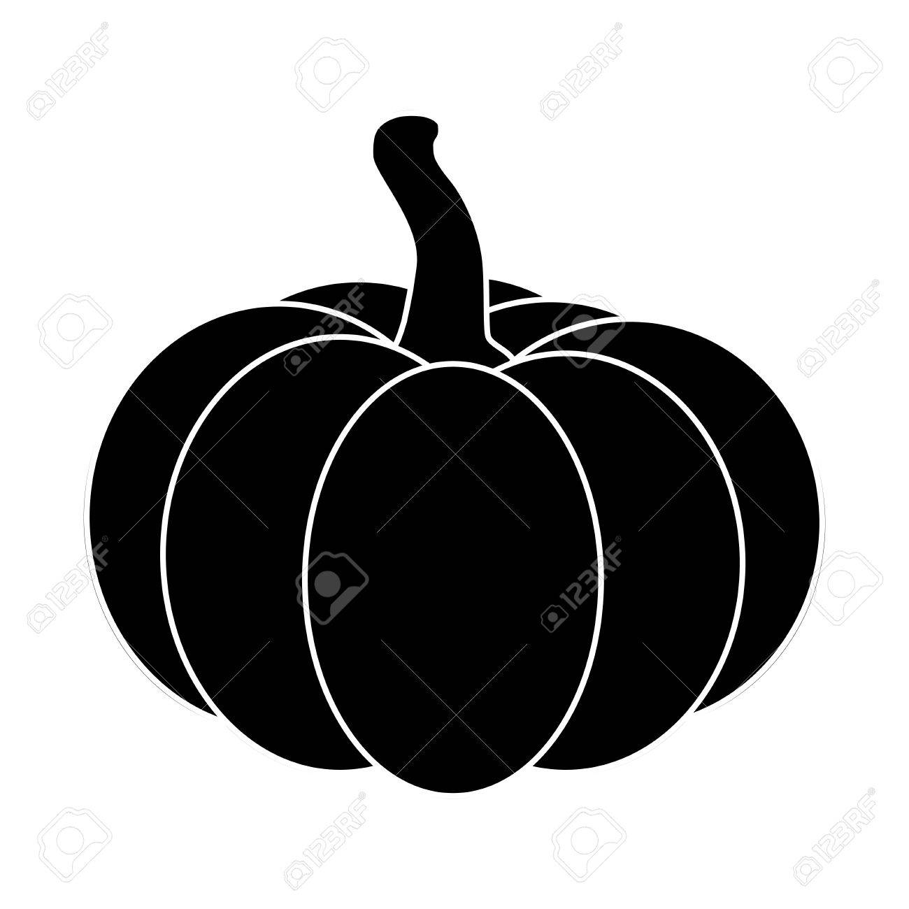 halloween pumpkin silhouette vector illustration isolated on pumpkin silhouette vector