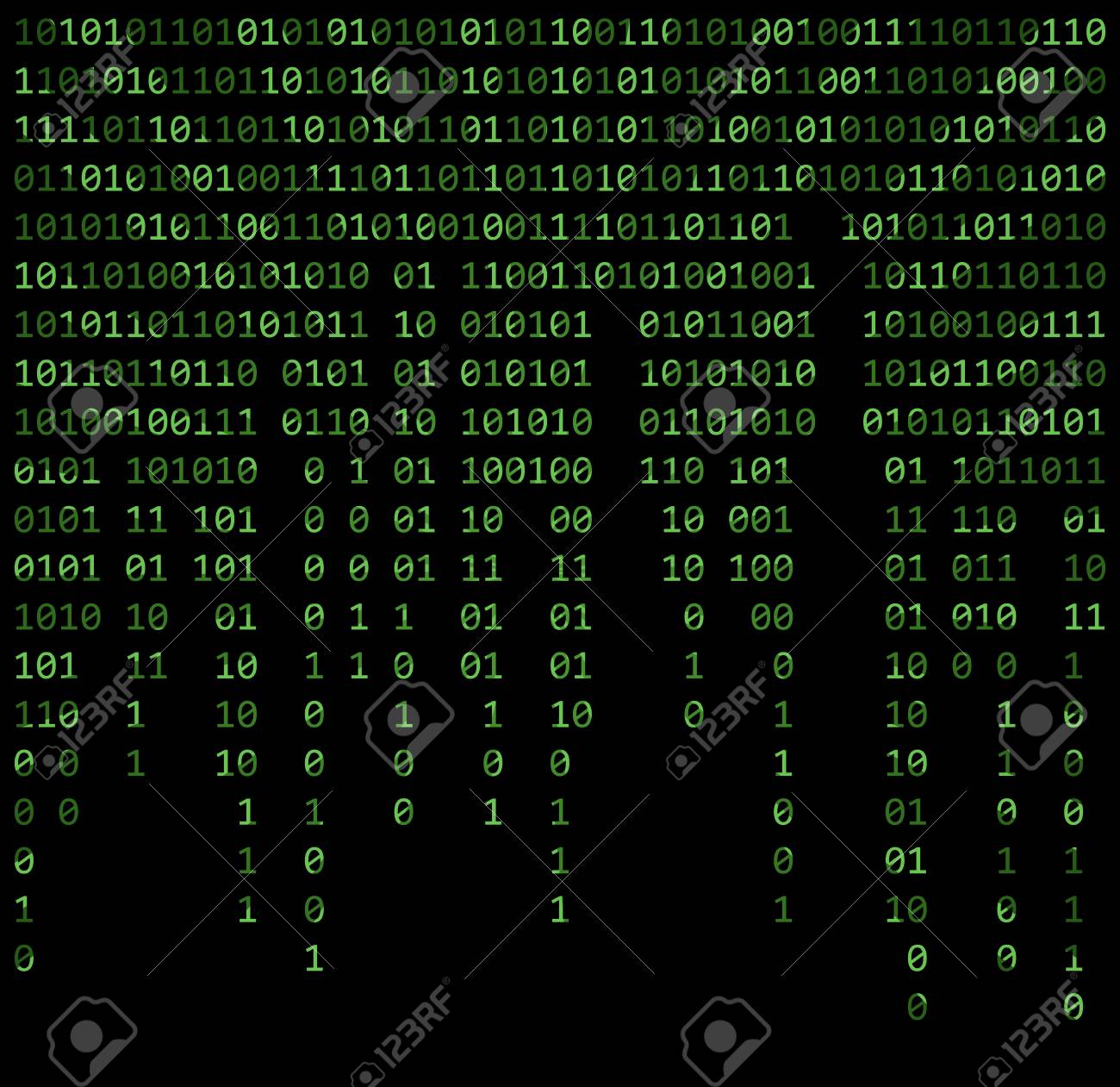 Binary Code Zero One Matrix Green Background Beautiful Banner Wallpaper  Design Illustration Royalty Free SVG, Cliparts, Vectors, And Stock  Illustration. Image 71886248.