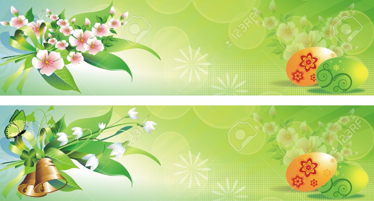 Spring Easter Banners