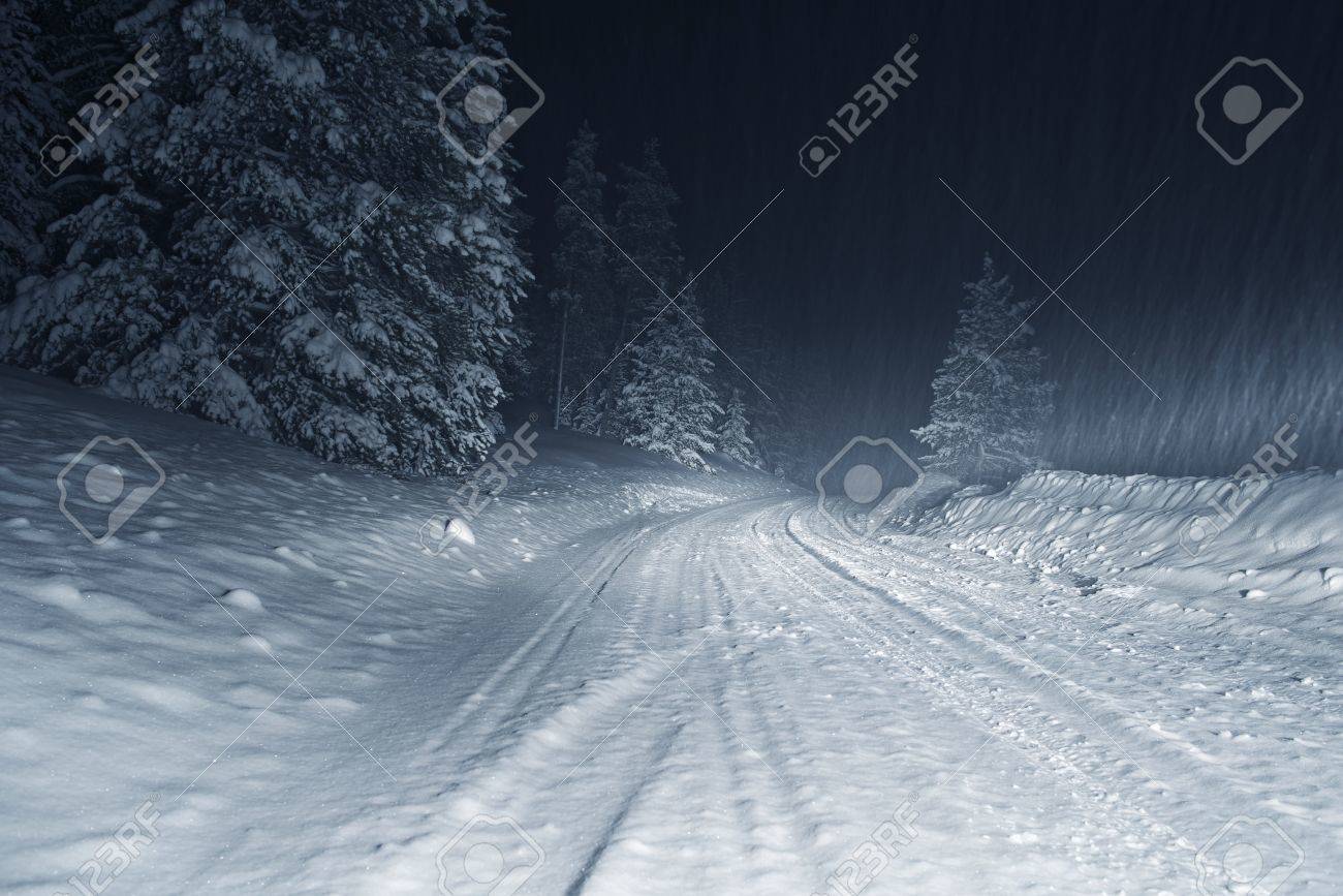 Snow Storm Night Snow Storm Night