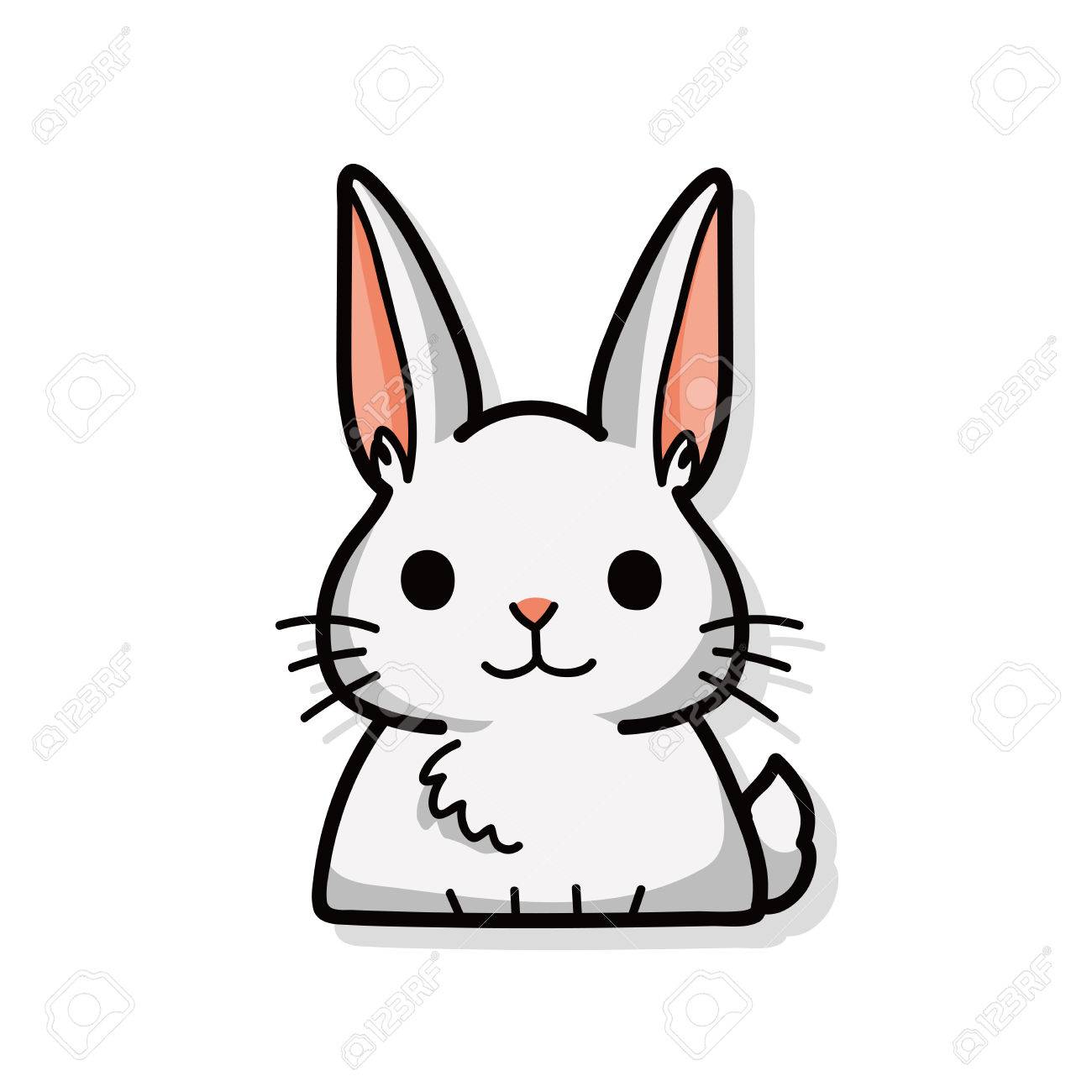 chinese zodiac rabbit doodle royalty free cliparts vectors and